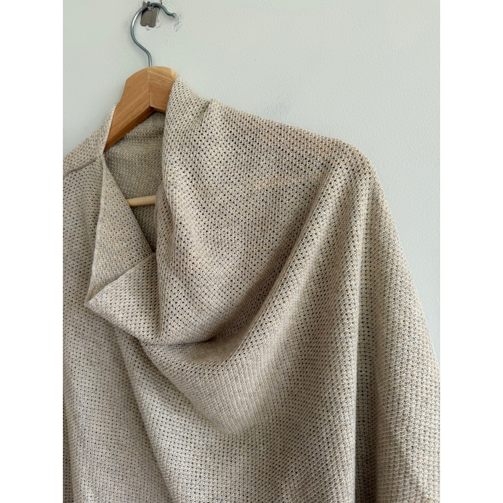 We Are Amma Natural Cocoon Multi Use Knit Poncho Nursing Cover Cream Os — image 2 of 5